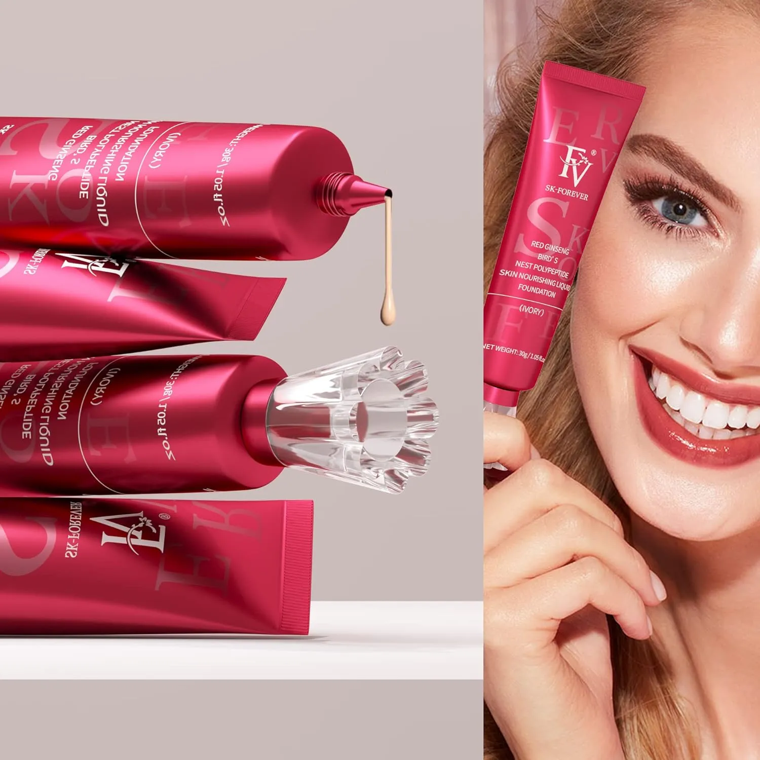 FV Liquid Foundation - Oil Control Waterproof Hydrating Cream