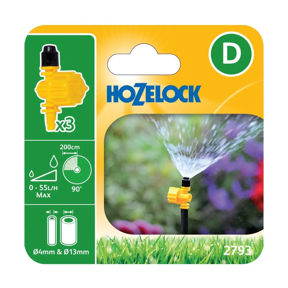 Hozelock 90° Adjustable Vari-Jet (3 Pack) - 2793