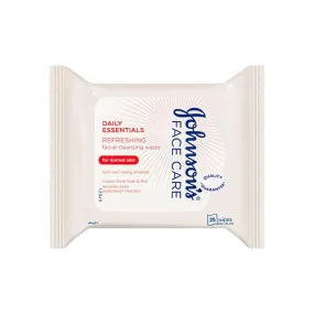 Johnson's Face Care Daily Essentials Refreshing Wipes Normal Skin 25 Pack