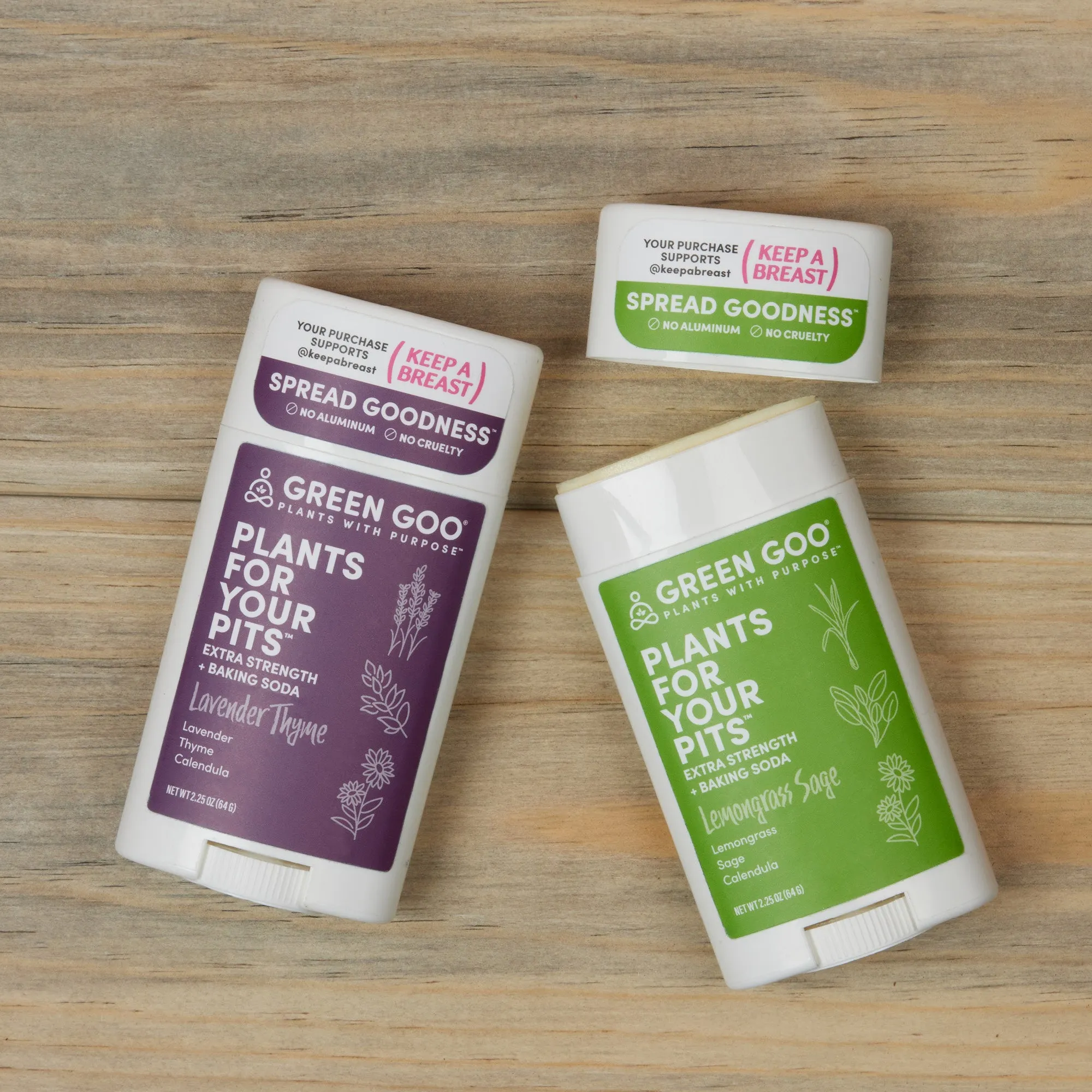 Lavender Thyme Solid Natural Deodorant with Baking Soda