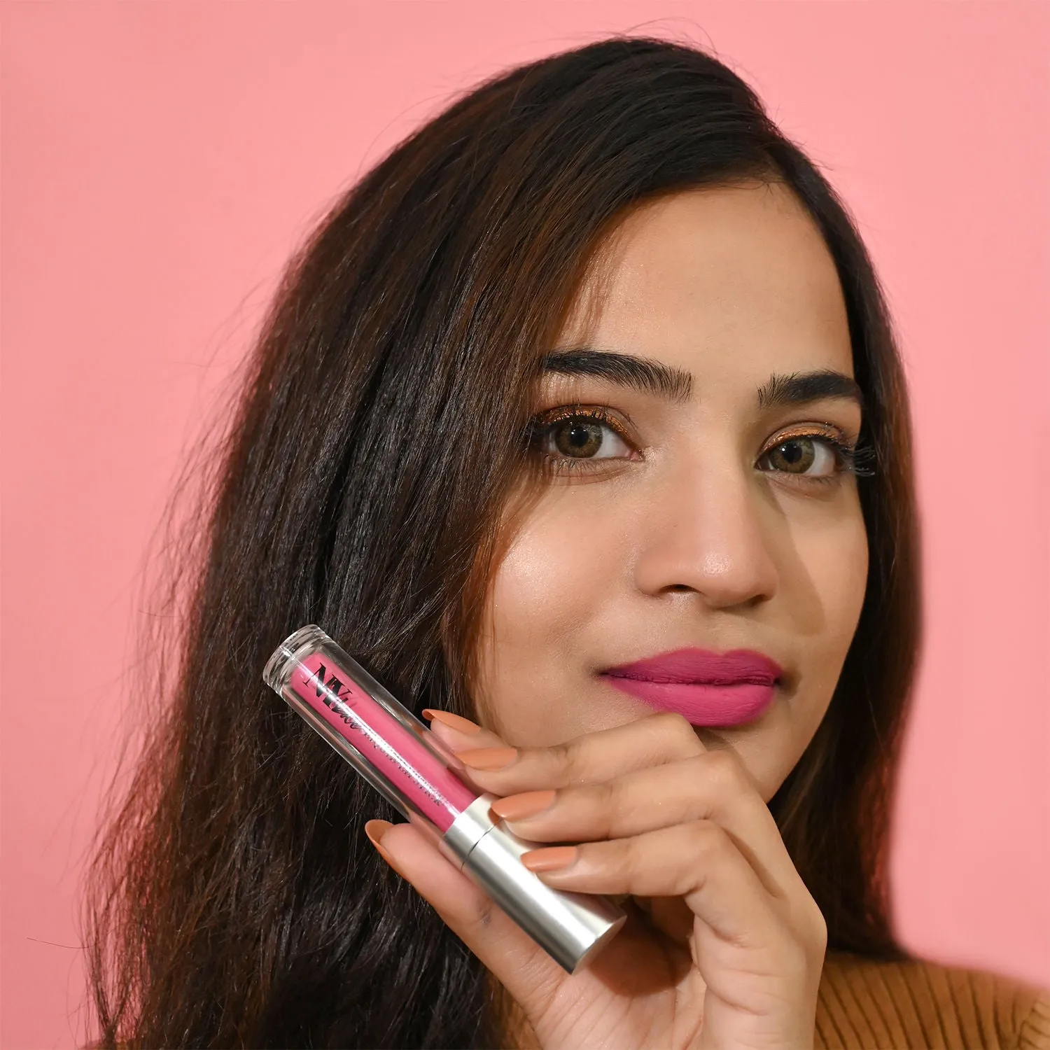NY Bae Confessions of a Lip-a-holic Liquid Lipstick - Dream Date 5 (4.5 ml) | Pink | Matte Finish | Built-in Primer | Enriched with Jojoba Oil | Highly Pigmented | Non-Drying | Transferproof | Long lasting | Nourishing | Cruelty & Paraben Free