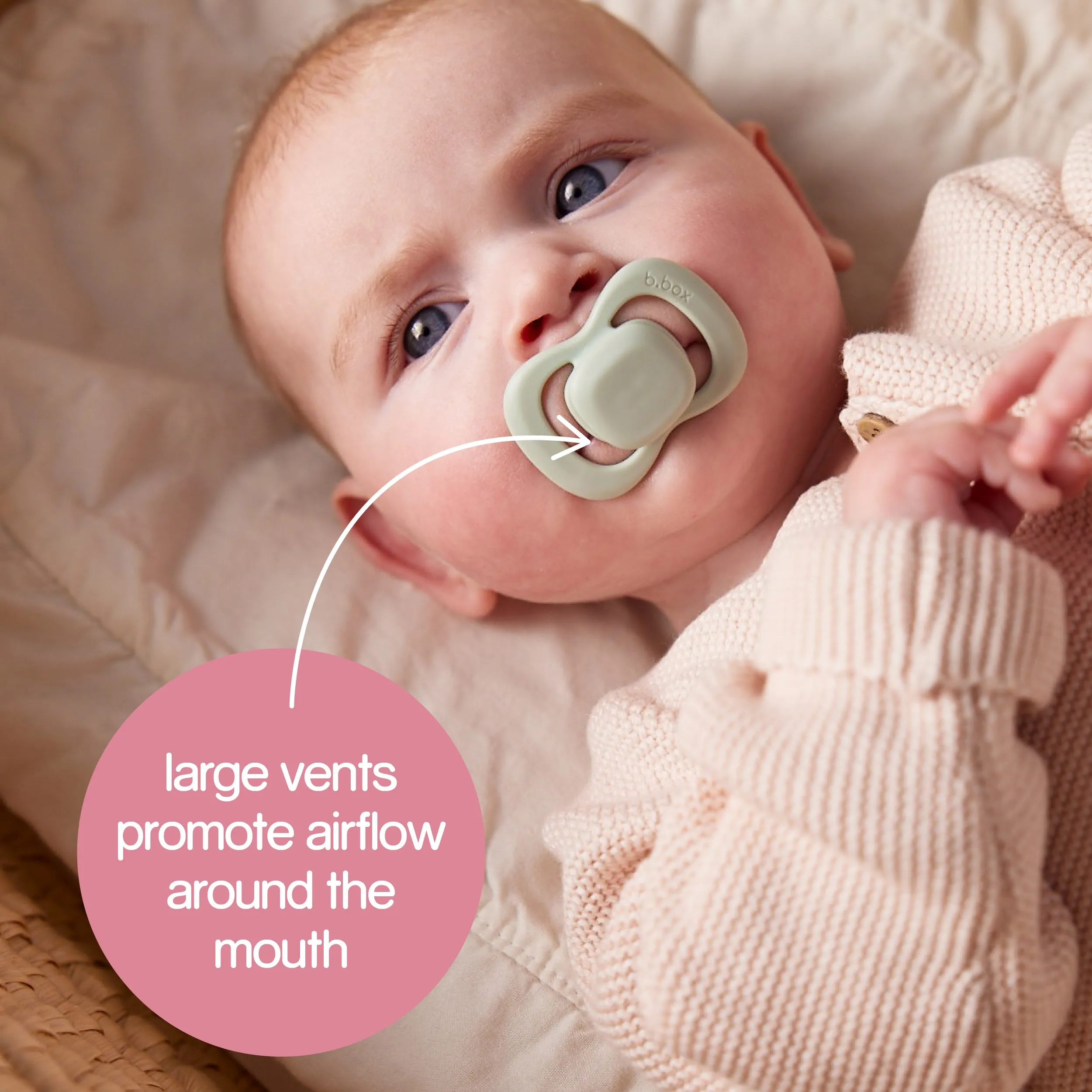 pacifier twin pack - blush   latte