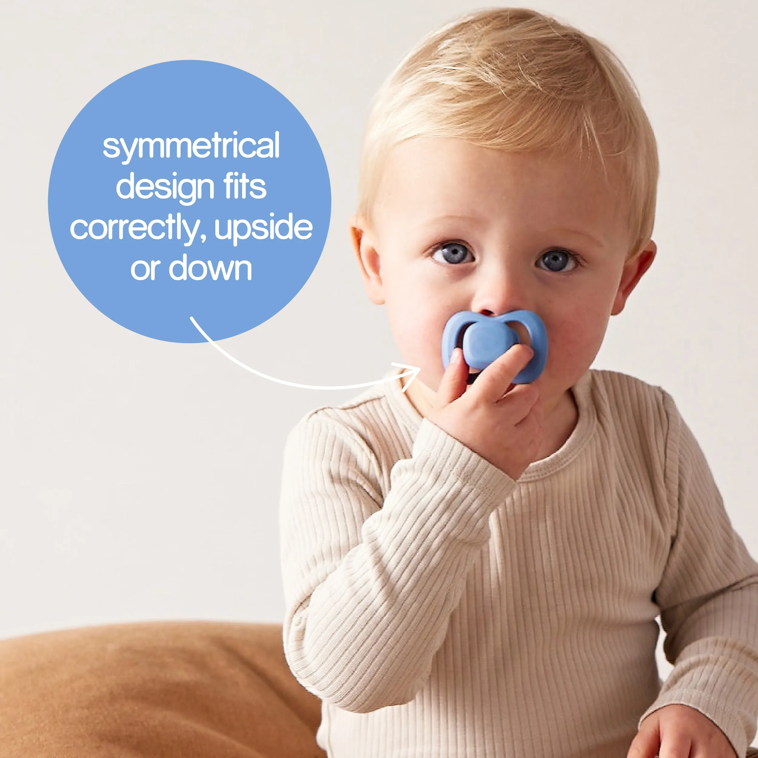 pacifier twin pack - blush   latte