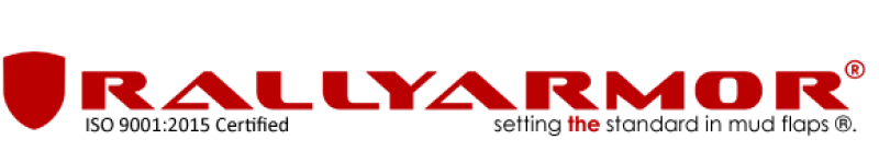 Rally Armor Universal Fit (No Hardware) Black UR Mud Flap w/ White Logo