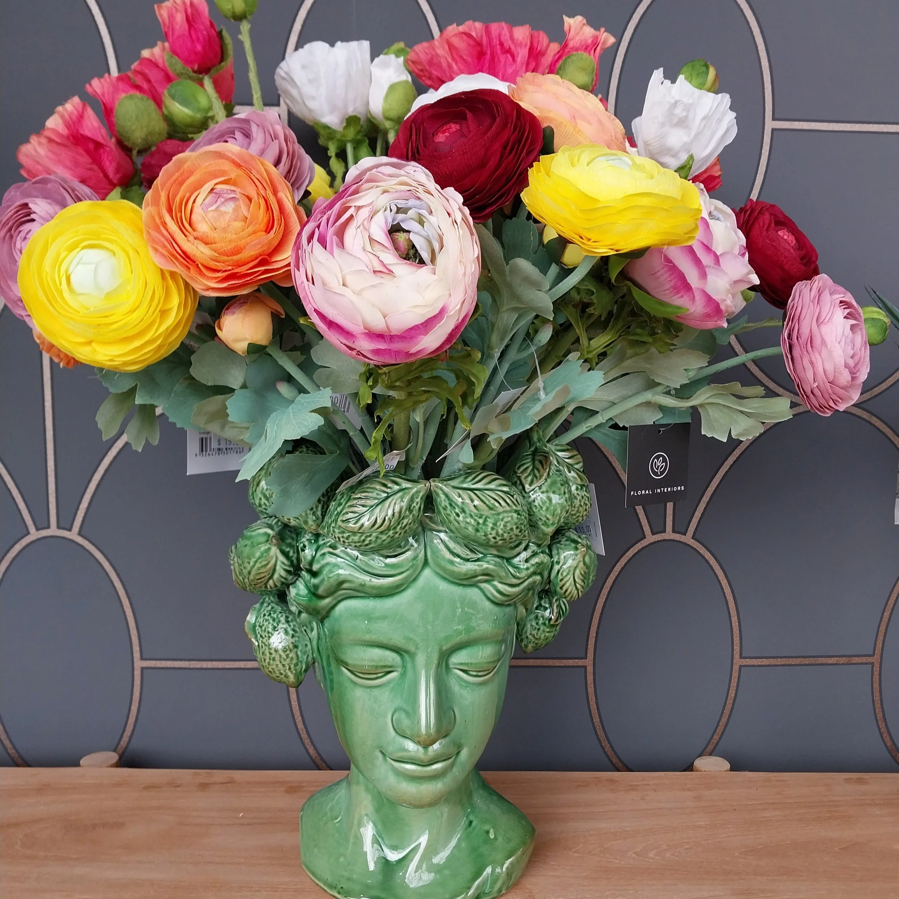 Ranunculus Spray Orange 50CML