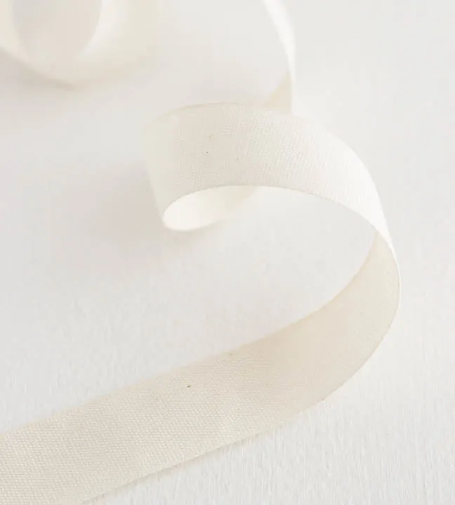 Tight weave cotton ribbon 1" width, 109 yards