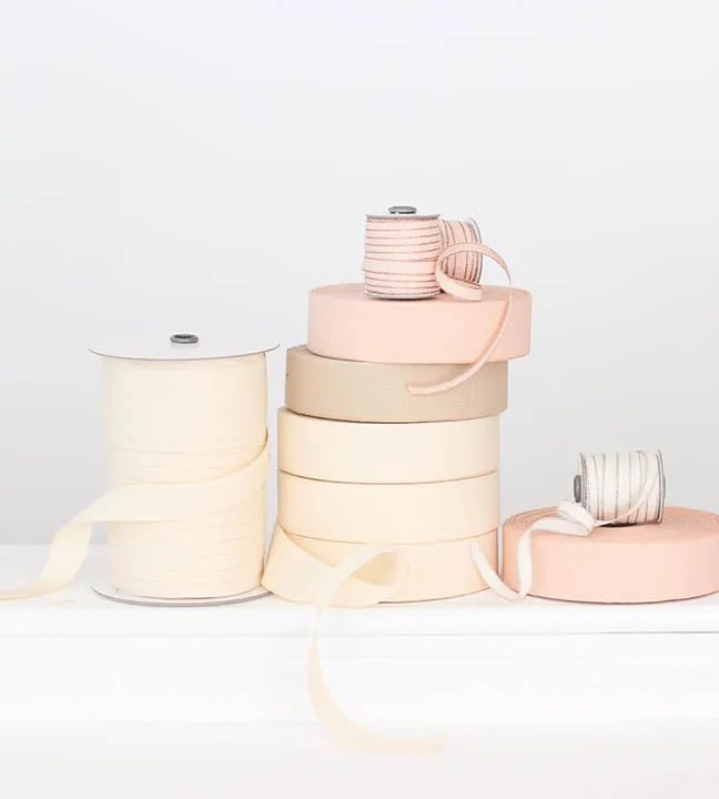 Tight weave cotton ribbon 1" width, 109 yards